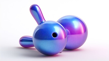 Colorful abstract bunny