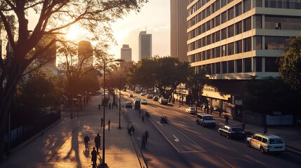 Stunning harare zimbabwe capital evening cityscape picture