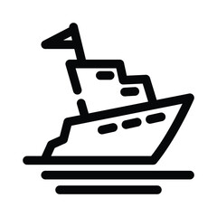 Yacht icon design template