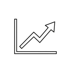 Growth Chart Vector Icon &ndash; Investment Finance Symbol