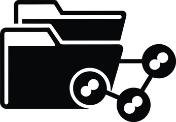 File sharing vector icon.