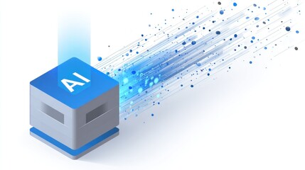 AI box with data stream