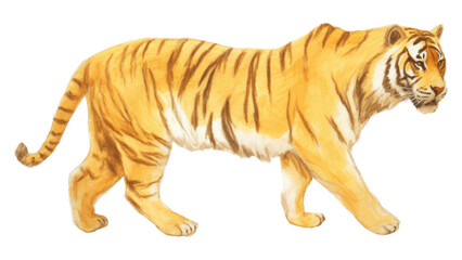 Obraz premium PNG Tiger wildlife drawing animal.