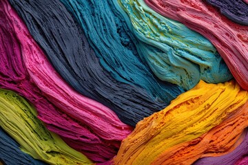 Colorful plasticine backdrop abstract art setting