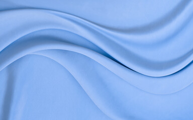 Obraz premium sky blue satin texture that is gray silver fabric silk background with beautiful soft white pattern natural.