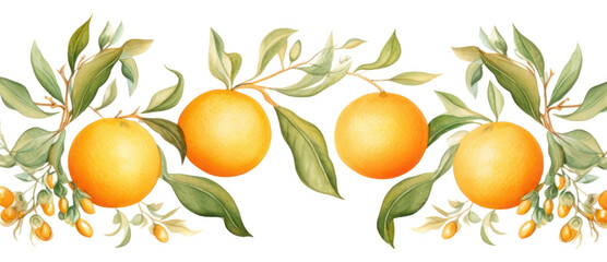 Obraz premium Orange fruit grapefruit lemon plant.