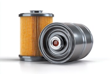 Generic oil filter on a white background