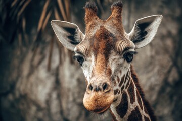 Obraz premium Giraffe portrait at the zoo