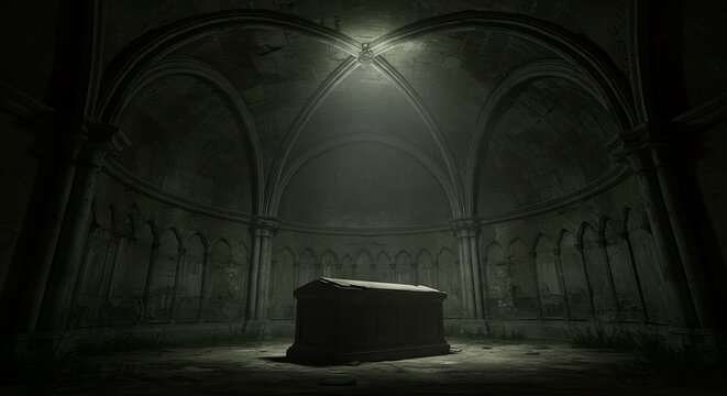  Creepy crypt interior