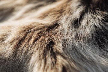 Soft fur from a stuffed cow