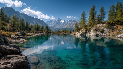 lake in the mountains