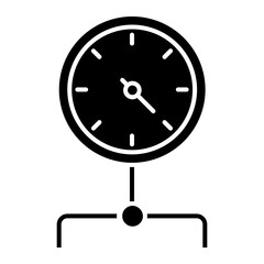 time management Solid icon