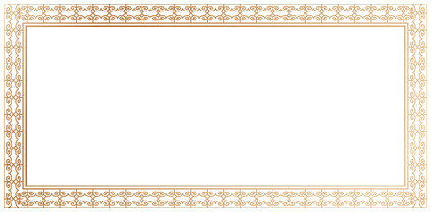 golden picture frame isolated on white backgrounds decorative elegant element for design, invitations and greeting card template, image photo frame