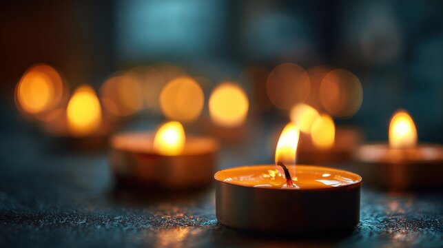 Warm Candlelight Glow - Peaceful Atmosphere