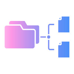 Fototapeta premium file Gradient icon