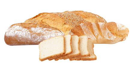 golden bread for family meals and toasting