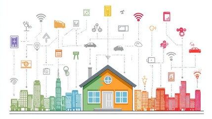 Connected home in a city