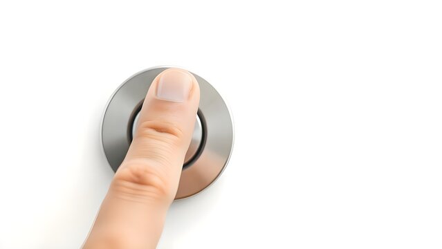 Finger pushing elevator button
