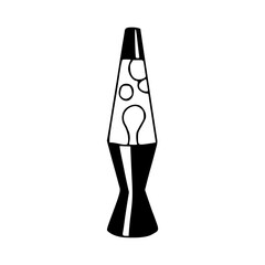 retro lava lamp icon
