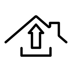 working at home Line Icon