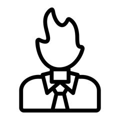 burning Line Icon