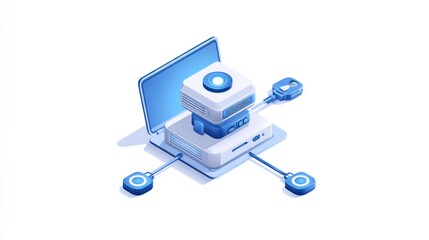 Digital device network isometric