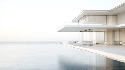 Obraz premium Architectural model of a Scandinavian-inspired wooden house