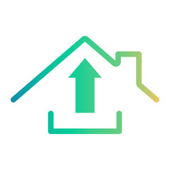 working at home Gradient icon