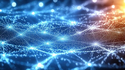 Radiant Tech Network with Light Effects (Tech Summit Background)