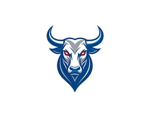 Fototapeta premium Bull head logo, bold design