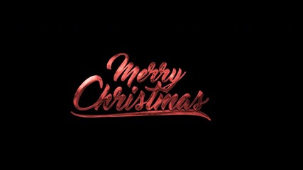 Text merry christmas exquisitely in a red font. Perfect for holiday cards, social media graphics, festive invitations, and winterthemed designs. - Powered by Adobe