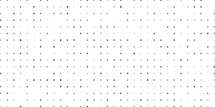 Dot seamless pattern. Subtle fades dots pattern. Halftone faded grid. Small point fadew texture. Digital black fading points isolated on white background for print net design. Vector illustration
