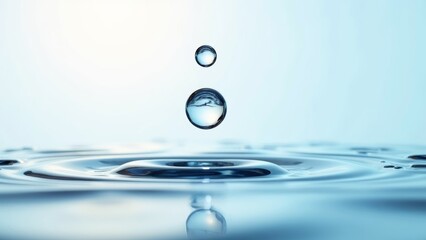 Water droplet ripple illustration