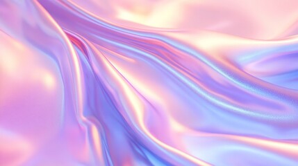 Close-up light purple & pink gradient background—soft flowing holographic foil lines, gradient from pale lavender to vibrant electric blue; ethereal atmosphere (dreamy holographix magazine aesthetic)