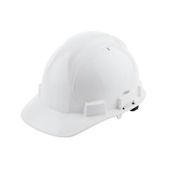 White Hard Hat on white Background