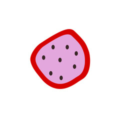 red dice on white background