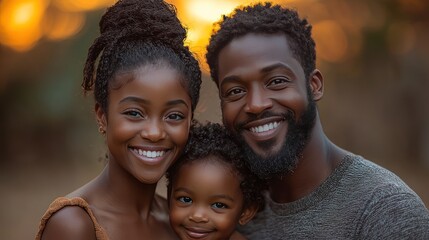 Happy family portrait