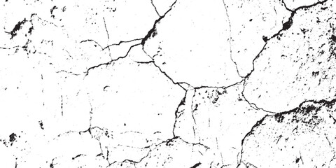 Black and White Cracked Grunge Texture Overlay Background