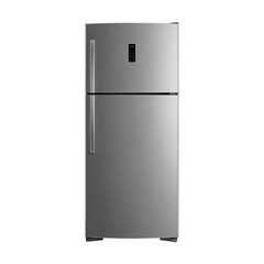 Modern Stainless Steel Refrigerator with Digital Display