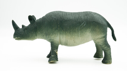 jungle animals toy isolated on white background