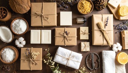 Natural handmade soap and spa products with eco friendly packaging.