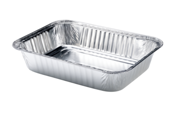 Rectangular Aluminum Baking Tray isolated on transparent background Remove png, Clipping Path, pen tool