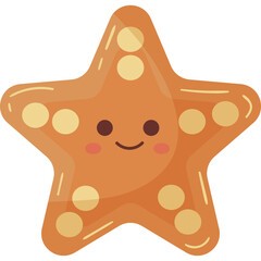 Colorful Starfish Vector Illustration in Flat Cartoon Style