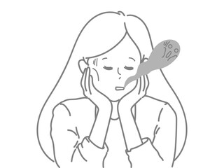 女性　イラスト