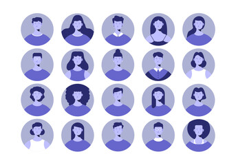 Set Of Avatars Creative People