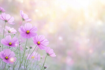 テキストスペース付きのコスモス背景