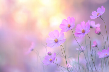 テキストスペース付きのコスモス背景