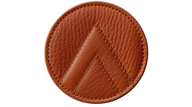 high quality realistic patch mockup on white background