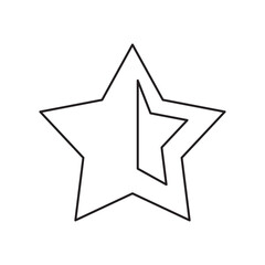Minimal Star Line Art Icon