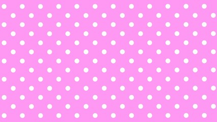 Polka dot pattern with pink background
